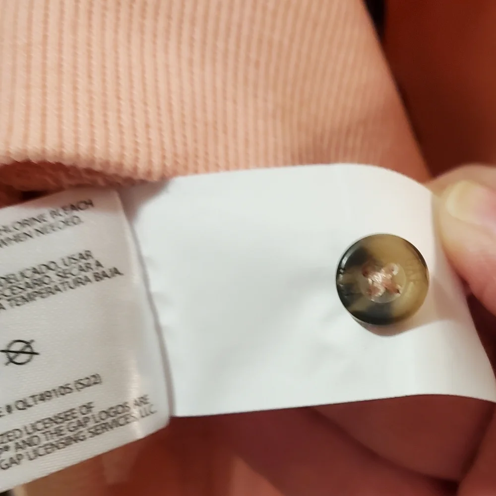 =/^Gap women's Henley sweatshirt in peach Ladies M - Picture 8 of 13